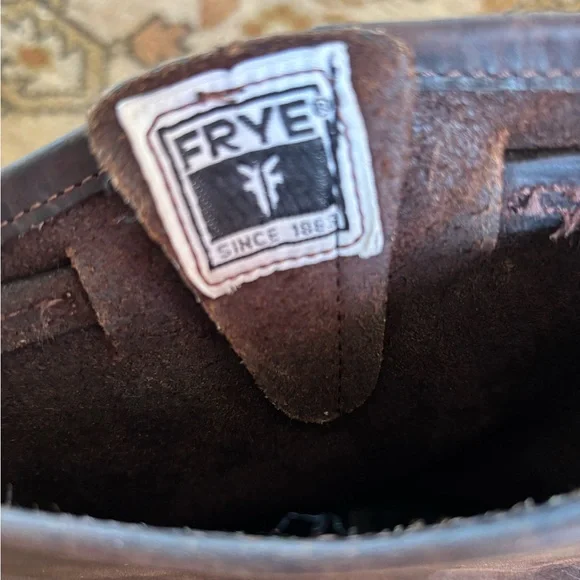 Frye Engineer 12R Women’s In Brown Leather Size 10 - Picture 8 of 8